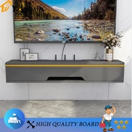 ZG TV Cabinet Light Luxury Solid Wood Simple Small Family Living Room Set-top Box Shelf Wall Mounted