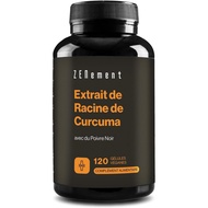 Black Pepper Turmeric Extract-95% Curcumin Compound-Natural Vegan Source-4 Months Dosage-120 Capsule