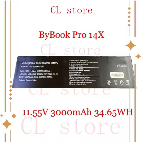 Laptop Battery For IGNIQ ByBook Pro 14X 1401P 31NP7/54/83 11.55V 3000mAh 34.65WH New