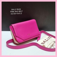Jual Tas Wanita BALLY BUIX Belt Bag Color PINK. Branded Original Murah