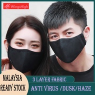 3 Layers Cotton Fabric Face Mask Washable Face Mask