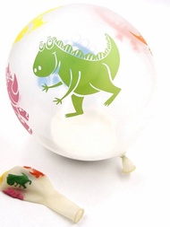 15 個 12 英寸透明 5 面印花恐龍氣球適用於主題派對裝飾