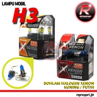 CAR LIGHTS (H3) WHITE / YELLOW XENON HALOGEN BULB
