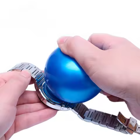 Watch Case Open Ball Blue 7cm Diameter Durable Rubber Safe Reliable Portable Watch Friction Ball for
