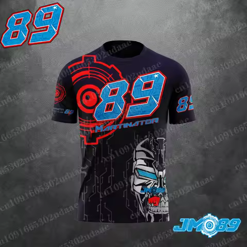 2025 New Motorcycle Race 89 Driver Jorge Martin Fan Men's Summer Sports and Leisure T-shirt