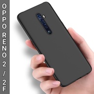 Case OPPO RENO 2/RENO 2F Slim Matte Case Premium Soft Black Doff