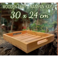 CHEAPEST Wooden Tray 30x24cm Wooden Tray multi-purpose box HDL Wooden Tray