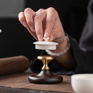 Ebony Lid Brass Lid Holder Pot Lid Holder Tea Set Accessories