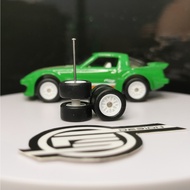 R029 - Hot Wheels 1/64 Rubber Wheels BBS LM Mesh Tayar Getah 10mm JDM Long Axle | White