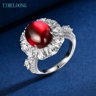 8 CT Oval Ruby High Carbon Diamond Gems Vintage 925 Sterling Silver Women Ring Jewelry Anniversary G