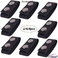ROSEGOODS 1/4/8Pcs Belt Keeper  Double Snaps Sports Heavy Duty
