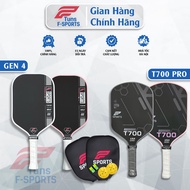 F-Sports Gen4, T700 Pro Pickleball Racket - Premium Matte Carbon T700, Maximum Control