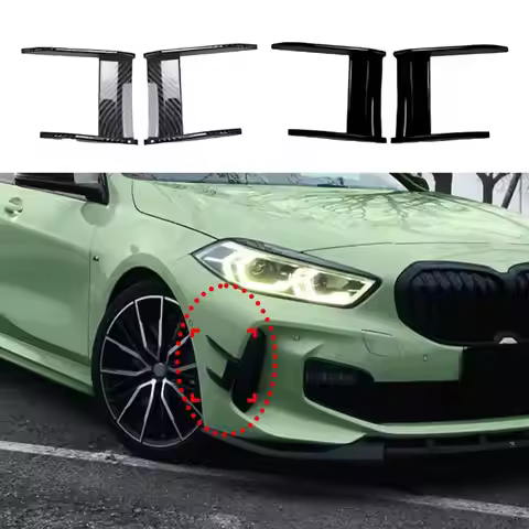 Car Spoiler For 20-23 BMW 1Series F40 Modified Front Bumper Side Decor Stabilizes Airflow And Reduce
