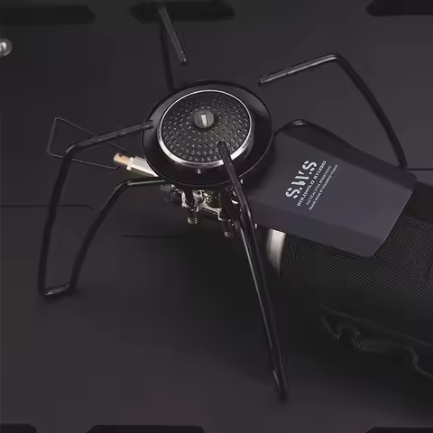 WELLHIKE Spider Stove Black Spider Folding Card Stove Camping Tableware Camping Kitchenware Camping 