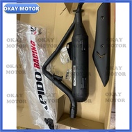 APIDO 25mm HONDA DASH110 V2 EFI DASH 110 FI STD STANDARD RACING EXHAUST WITH silencer MUFFLER wave d