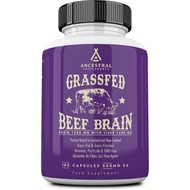 Ancestral Supplements Grass Fed Beef Brain Supplement with Beef Liver, Whole Food Brain Support Prom