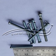 SCREWDRIVER PLUS JP M4X40 LENGTH 4CM 4 CM M4 X 40 BAUD 4X40 4 X 40 MM 40MM WHITE PAN HEAD GALVANIZ G