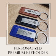 Personalized leather keyholder souvenir giveaway corporate gift