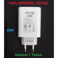 Original TECNO 45W Fast Charger Pova 7 Spark 40 Pro Fast Charger Safe