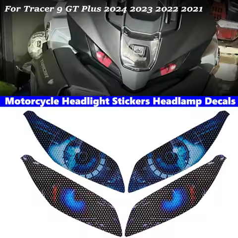 Motorcycle Headlight Guard Stickers Accessories For Yamaha Tracer 9 GT Plus 2024 2023 2022 2021 Head