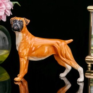 Royal Doulton世界名犬boxer拳師犬2005年手繪陶瓷狗裝飾工藝品