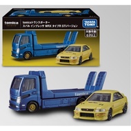 Takara Tomy Tomica Premium Tomica Transporter and Subaru Impreza WRX Type R STi
