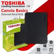 【Ready Stock】toshiba ฮาร์ดดิสก์แบบพกพา external harddisk 2tb  hdd external 1tb ฮาร์ดดิสก์ USB3.0 2.5