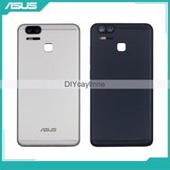 DIYcayllnne Aluminum Back Cover For Asus Zenfone 3 Zoom ZE553KL Back Housing Case Battery Door Phone Lid + Glass Case Adhesive