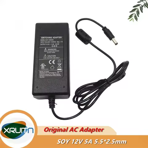 Original Switching Adapter Charger For MSI Optix AG32C AG32CQ 32” LED Monitor Power Supply 12V 5A 60