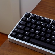114 Keys PBT Doubleshot WOB Keycaps Cherry Profile Black Keycap Set Fit for 61/64/87 Cherry Mx Switc
