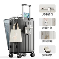 Ready Straw Lojel Luggage Bag With Wheels 30 32 Inch Front Opening Multifunctional Luggage Universal Wheel Trolley Box Male And Female Password Travel Luggage Boarding Box New Mode