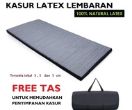 Kasur Lantai Lipat Gulung Latex / Travel Bed Natural Latex Po