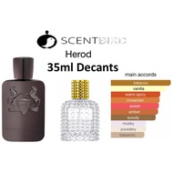 💯 Original PDM De Marley Herod-35ml decant / Travel Spray Perfume/-PERCIVAL-PEGASUS-KALAN-GODOLPHIN-