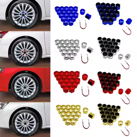 20PCS Car Wheel Nut Caps Auto Hub Screw Cover 17mm 19mm 21mm Bolt Rims Exterior Decoration Special S