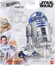 Hot Wheels Disney 100 Character Cars R2-D2, 1:64 Scale Collectible Toy Car from Star Wars