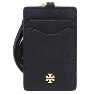 TORY BURCH Tory Burch Emerson Leather ID Lanyard With Keyring Tory Navy 136584