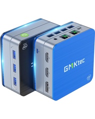 GMKtec Desktop Mini PC Intel N100 Windows 11 Pro 12GB DDR5 256GB SSD Dual LAN, Mini Computer 4K Trip