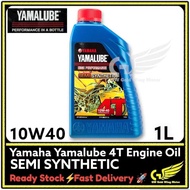 100% ORI Yamaha Yamalube 4T 10W-40 Semi Synthetic Motorcycle Oil (1.0L) 4-stroke ENGINE 20W50 1L