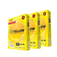 IK YELLOW-A4 PAPER -80GSM (500 sheets REAM&amp;CARTON