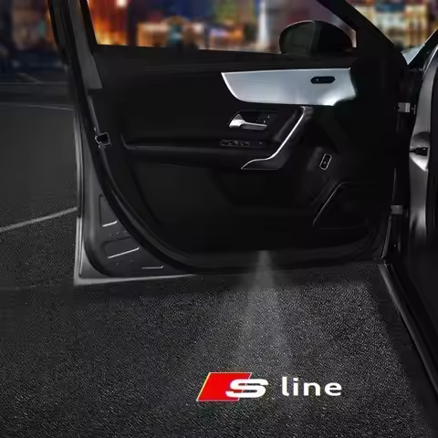 Car Door Welcome Lights for Audi Sport A1 A3 8P 8V A4 A5 A6 A7 A8 Q3 Q5 Q7 Q8 Sline TT Logo Projecto