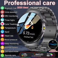 New Body Fat Analysis Health Smart Watch ECG+PPG Uric Acid BP Blood Oxygen Clock Call Sapphire scree