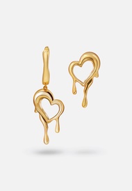 KAIMIRRA UTS DRIP IYKYK 18K GOLD PLATED STERLING SILVER MISMATCHED EARRINGS