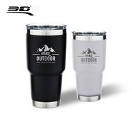 แก้วเยติ แก้วเก็บอุณหภูมิ 3D Tumbler Limited Edition Stainless Steel Cold Cup 30oz. ดำ