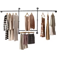 GANTUNGAN Rack floting shelf clothes hanger/ iron pipe cupboard/ industrial clothes hanger/