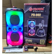 Crown PD 662 6" Portable Speaker Dancing Light Baffle with Bluetooth and usb port