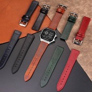 18mm Watch Strap for G-SHOCK AE-1200WH/1300/1000/A159 Wome Men Modified Retro Genuine Cowhide Leathe