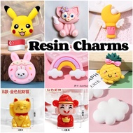 Fonfleurs 🇸🇬Instock Resin Fruits Cute Animals Cartoons Cabochons Charms Accessory DIY Jibbitz Shoes 