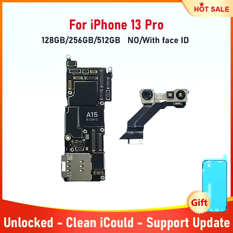 100% Authentic Unlock Motherboard for iPhone 13 Pro 128g 256g 512g Mainboard With Face ID Clean iClo