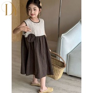 YI 2-15 Years Old Girls Summer Dress New Style Fashionable Girl Princess Summer Children's Clothing 