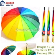 Rainbow Golf Umbrella Big War Colorful Umbrella
